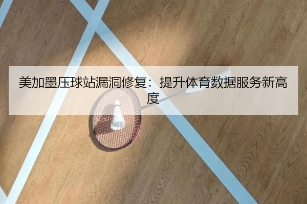 美加墨压球站漏洞修复：提升体育数据服务新高度